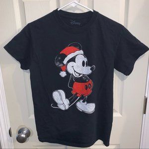 Santa Mickey Shirt small black